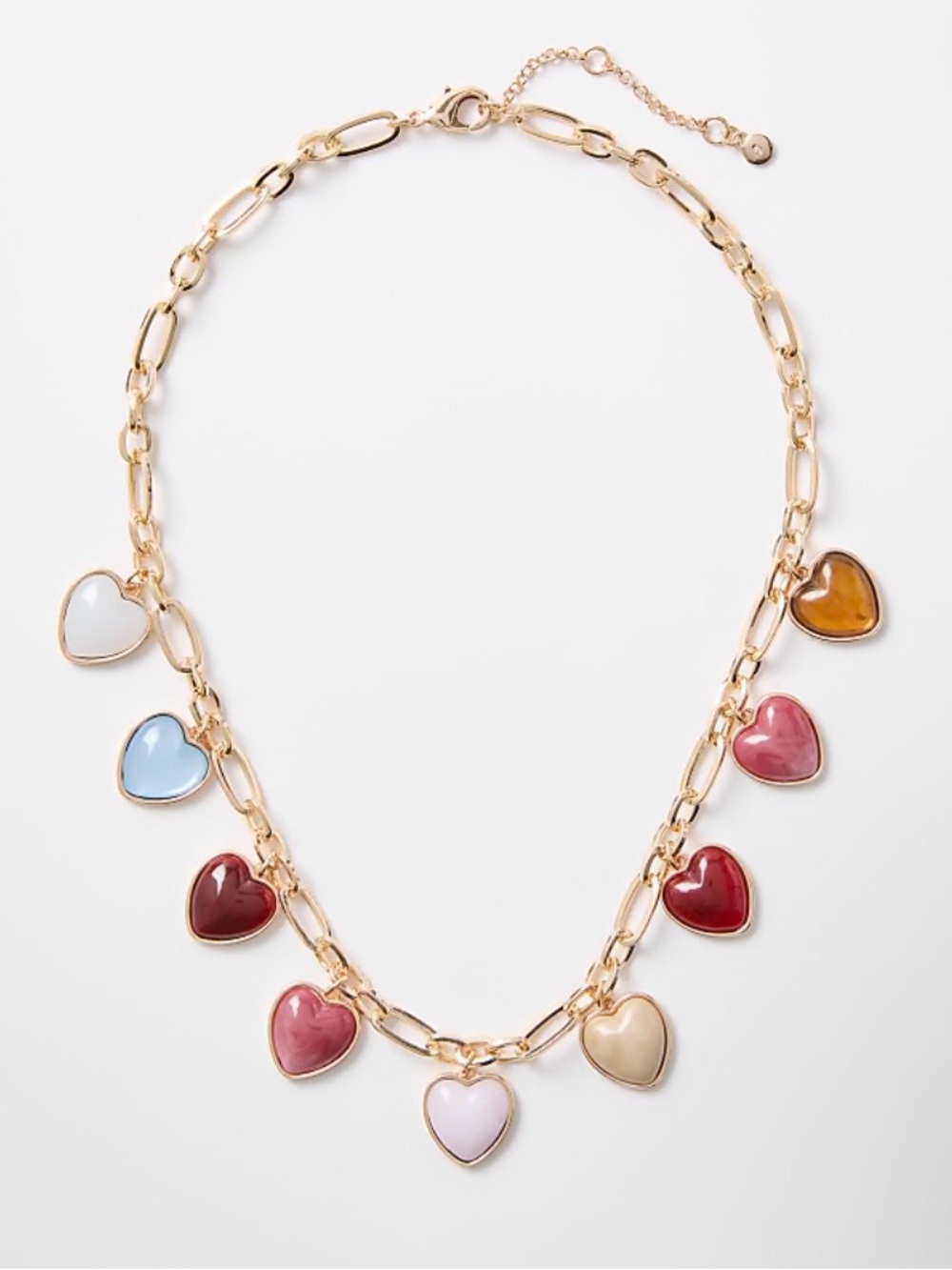 LOFT NWT - Multicolored Heart Statement Necklace - Price is firm.
